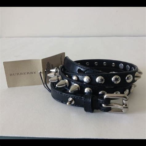 burberry chain belt|burberry belt with 3 spikes.